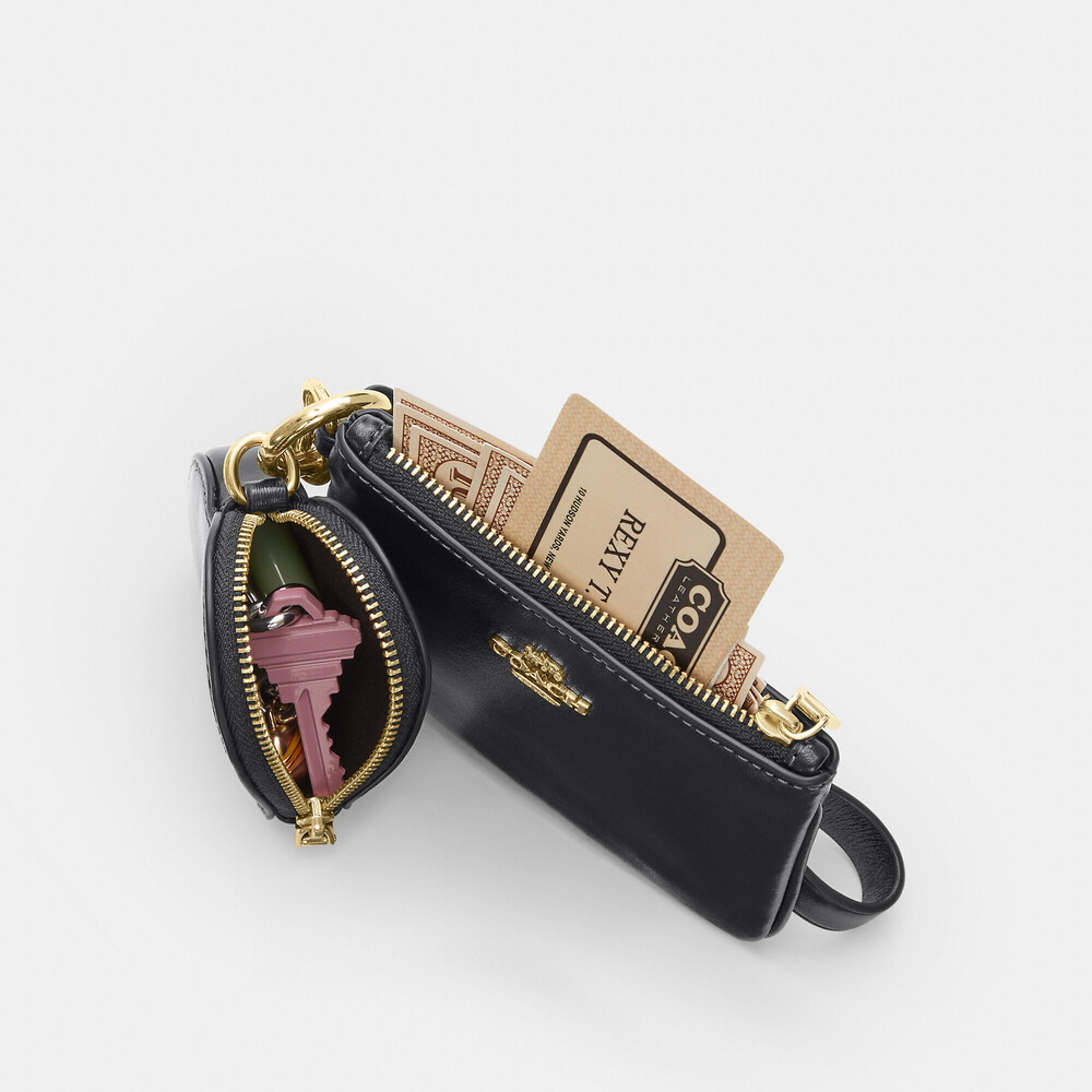 Coach Outlet Wristlet And Heart Pouch